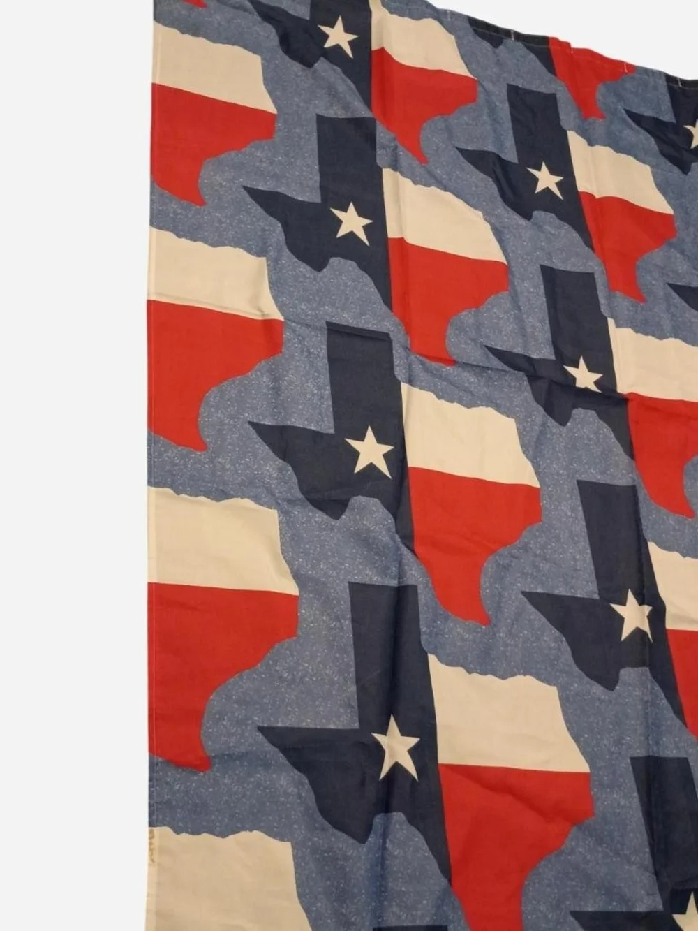 Shower Curtain Texas Flag Pattern - Red, White & Blue